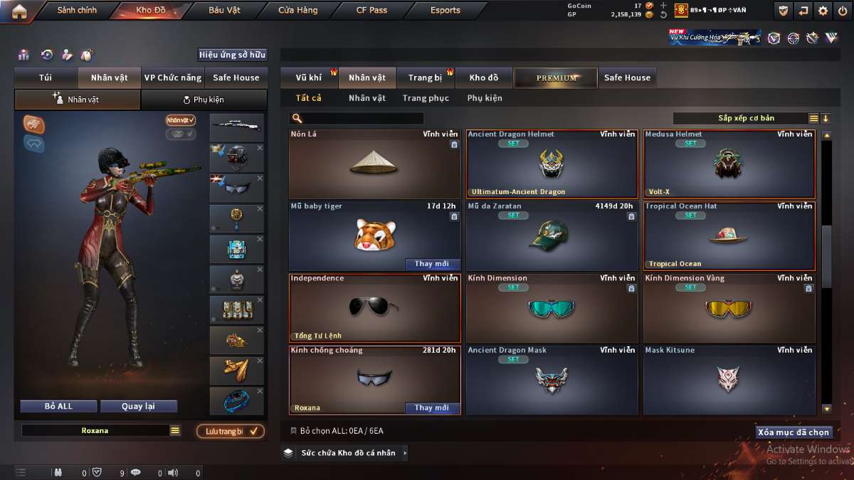 shop acc cf uy tin gia re
